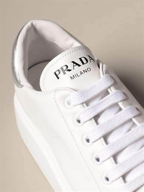 prada white shoes women